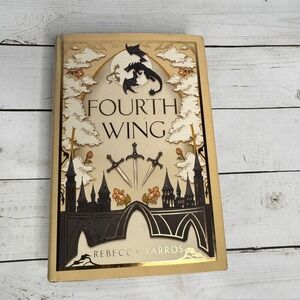 Fourth Wing Rebecca Yarros 1st Ed 2023‎ Holiday Limited HC Black Sprayed Edges